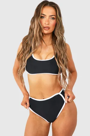 Boohoo Bikini Med Hög Midja Och Kantband
