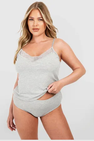 Boohoo Plus Ribbat Linne Och Trosa