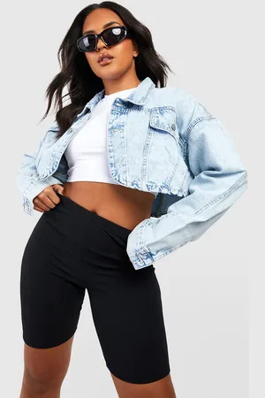 Boohoo Plus Cykelbyxor Med Struktur