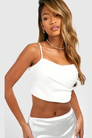 Boohoo Draperad Korsett I Satin