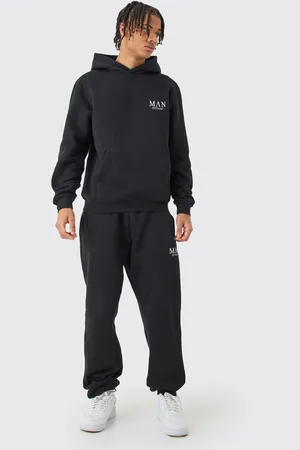 Boohoo Man Basic Träningsoverall Med Huva