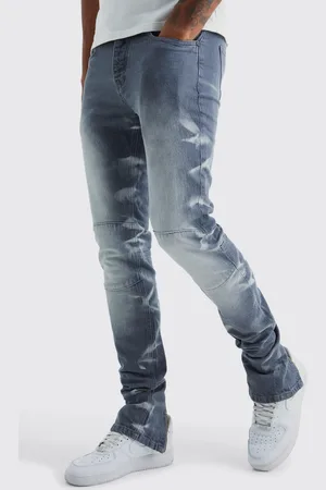 Boohoo Tall Skinny Jeans Med Stretch Och Dragkedja