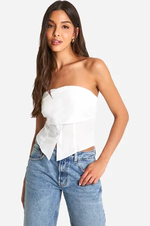 Boohoo Rynkad Korsett Med Slits