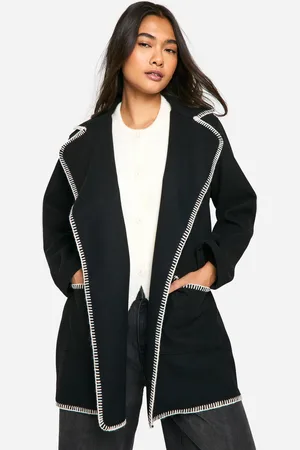 Boohoo Jacka I Ullimitation Med Sömmar