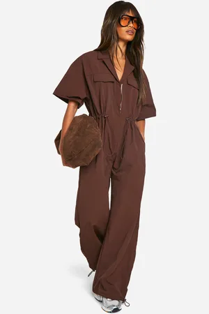 Boohoo Jumpsuit I Utilitystil Med Fickor