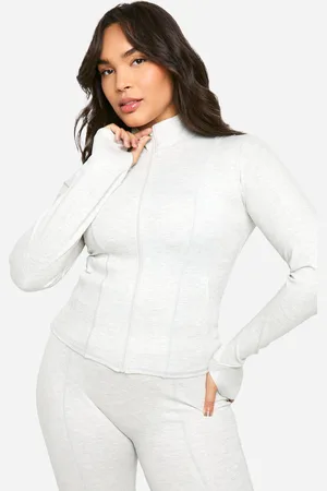 Boohoo Plus Dsgn Studio Supermjuk Jacka Med Dragkedja