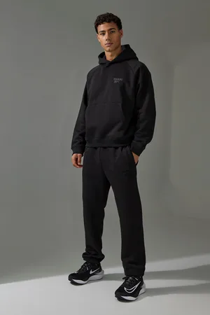 Boohoo Man Active Training Dept Träningsoverall Med Tryck