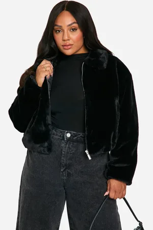 Boohoo Plus Jacka I Fuskpäls