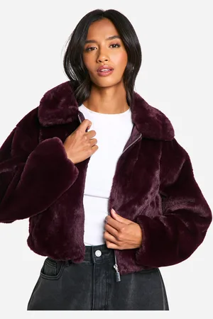 Boohoo Petite Kort Jacka I Fuskpäls
