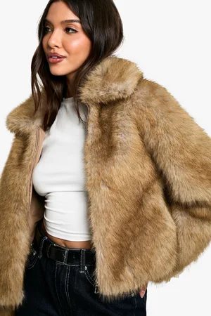 Boohoo Premium Fuskpälsjacka Med Krage