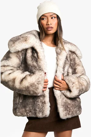 Boohoo Premium Jacka I Fuskpäls I Vintagelook