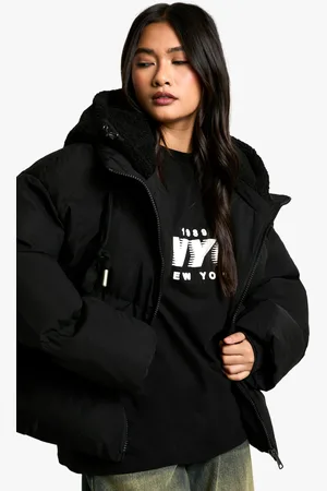 Boohoo Pufferjacka Med Huva Och Päls