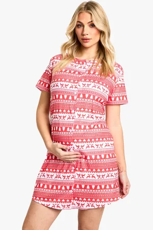 Boohoo Mammakläder Nattlinne Med Knappar (2-Pack)