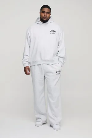 Boohoo Plus Official Oversize Träningsoverall Med Huva