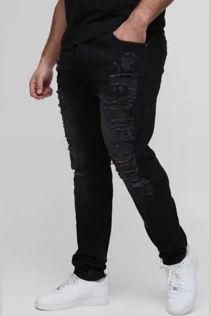 Boohoo Plus Slitna Skinny Jeans Med Stretch