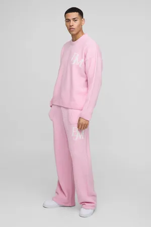 Boohoo Oversize Stickad Träningsoverall Med Bm