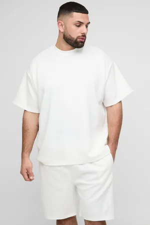 Boohoo Plus Oversize T-Shirt Och Shorts Med Ledig Passform