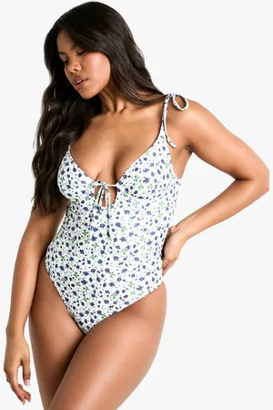 Boohoo Blommig Baddräkt Med Bygel