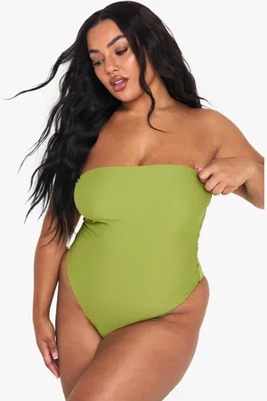 Boohoo Plus Bandeau Baddräkt