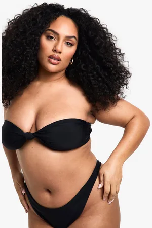 Boohoo Plus Bikiniöverdel I Bandeaustil