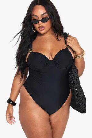 Boohoo Plus Baddräkt Med Solpaneler