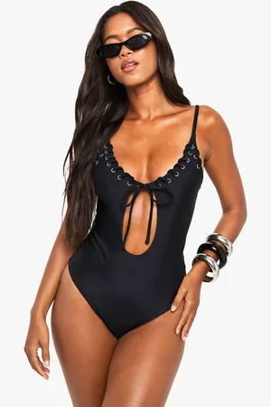 Boohoo Baddräkt Med Öljetter