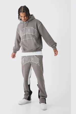 Boohoo Worldwide Oversize Träningsoverall Med Kontrastsömmar