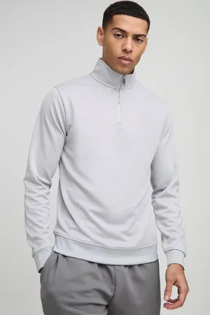 Boohoo Sweatshirt I Slim Fit Med Kort Dragkedja