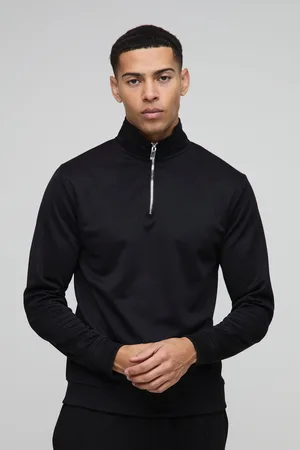 Boohoo Sweatshirt I Slim Fit Med Kort Dragkedja