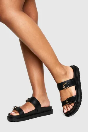 Boohoo Tofflor Med Dubbla Spännen