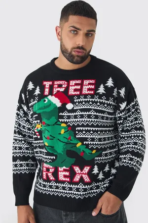 Boohoo Plus Tree Rex Jultröja