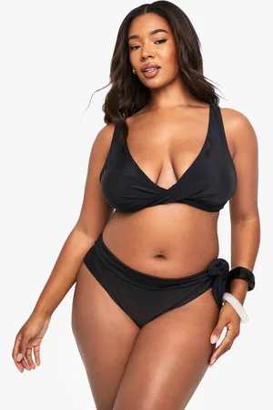 Boohoo Plus Bikinitrosa Med Knytdetaljer