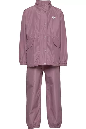 Hummel Hmlreva Rainsuit Outerwear Rainwear Rainwear Sets Lila