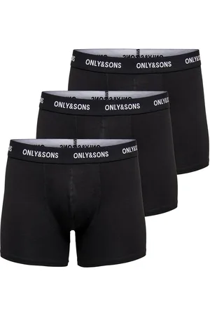 Only & Sons Onsfitz Solid Black Boxer 3Pack Noos