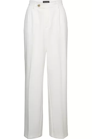 Sand Kvinna Chinos - 3596 - Dori High Chinos Byxor Vit