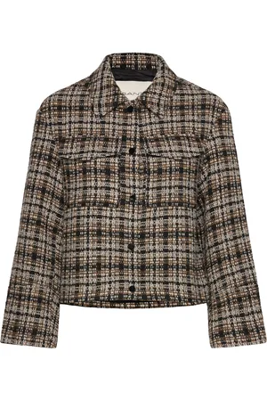 GANT Checked Tweed Blazer Jacket