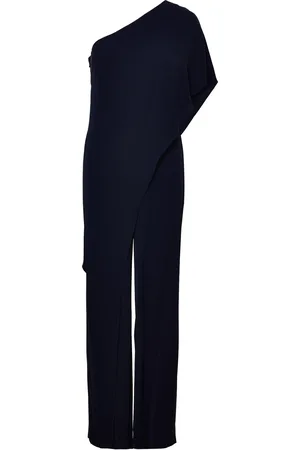Ralph Lauren Cape Georgette -Shoulder Jumpsuit