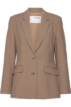 SELECTED Slfrita Ls Classic Blazer Camel Mel Noos