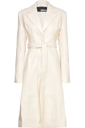 ROTATE Textured A-Line Coat Kräm