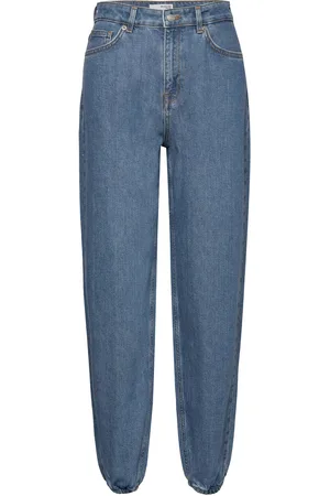 SELECTED Slfemma Hw Aqua Blue Denim Jogger Jeans