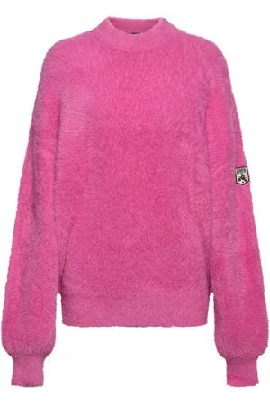 ROTATE Printed Fluffy Knit Shirt
