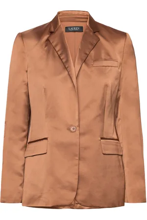 Ralph Lauren Satin Charmeuse Blazer