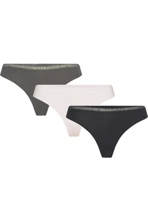 Black Invisible Thong 3-PACK