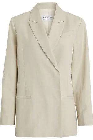 Calvin Klein Linen Tailored Relaxed Blazer