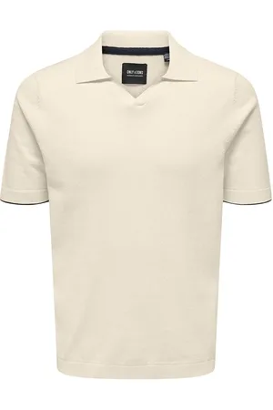 Only & Sons Onsdal Life Reg Ss 14 Resort Polo Knit Kräm