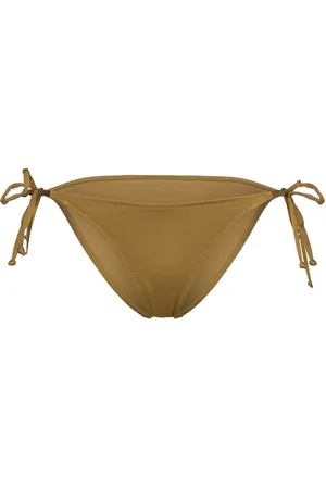 Understatement Strappy Bikini Briefs Khaki Green