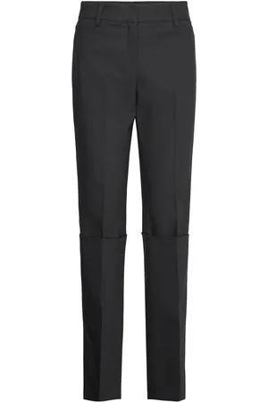 MANGO Straight Pleated Trousers