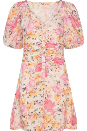 by Ti Mo Linen Rouching Dress Multi/patterned