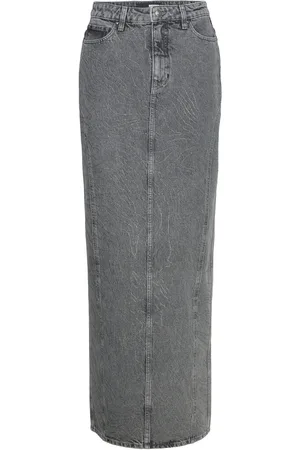 ROTATE Rhinest Denim Skirt