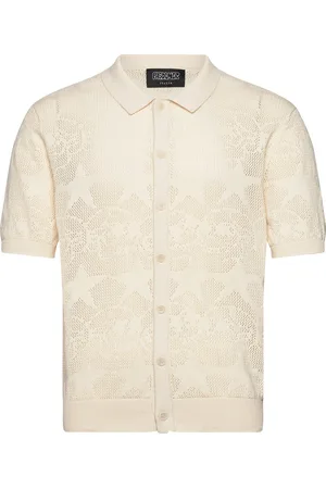 PAS DE MER Skulls Polo Sweater Kräm